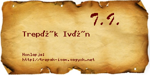 Trepák Iván névjegykártya