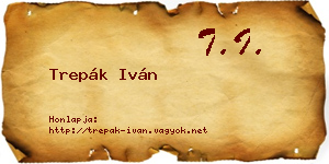 Trepák Iván névjegykártya